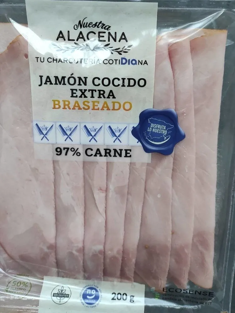 Jamón cocido extra braseado
