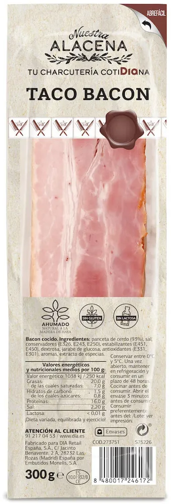 Bacon en taco