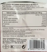 8 mini burguer meat POLLO