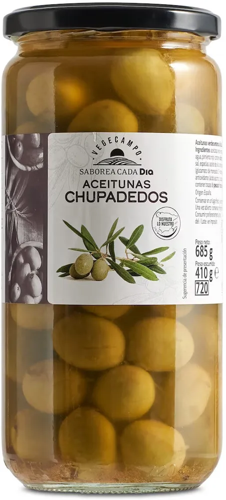 Aceitunas chupadedos