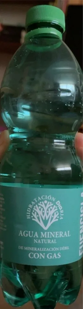 Agua mineral con gas