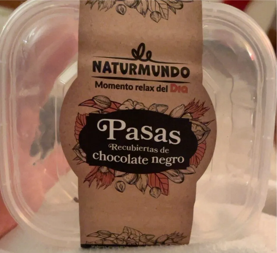 Pasas chocolate negro
