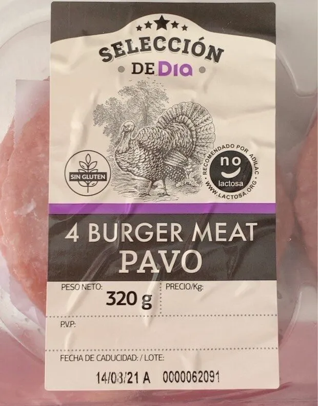 Burger Meat Pavo