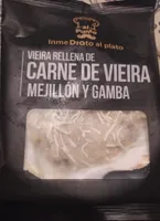 Vieira rellena mejillón y gambas