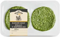 Hamburguesas de pollo y espinacas