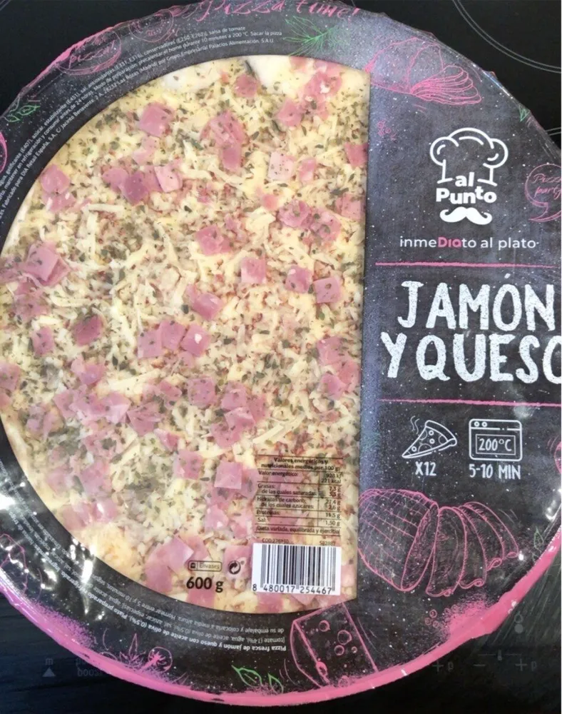 Pizza Jamón y queso