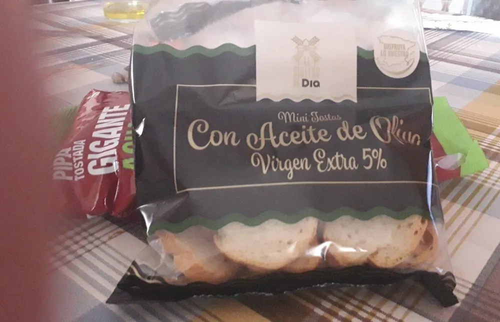 Mini tosta con aceite de oliva