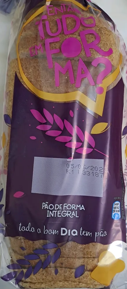 pão de forma integral