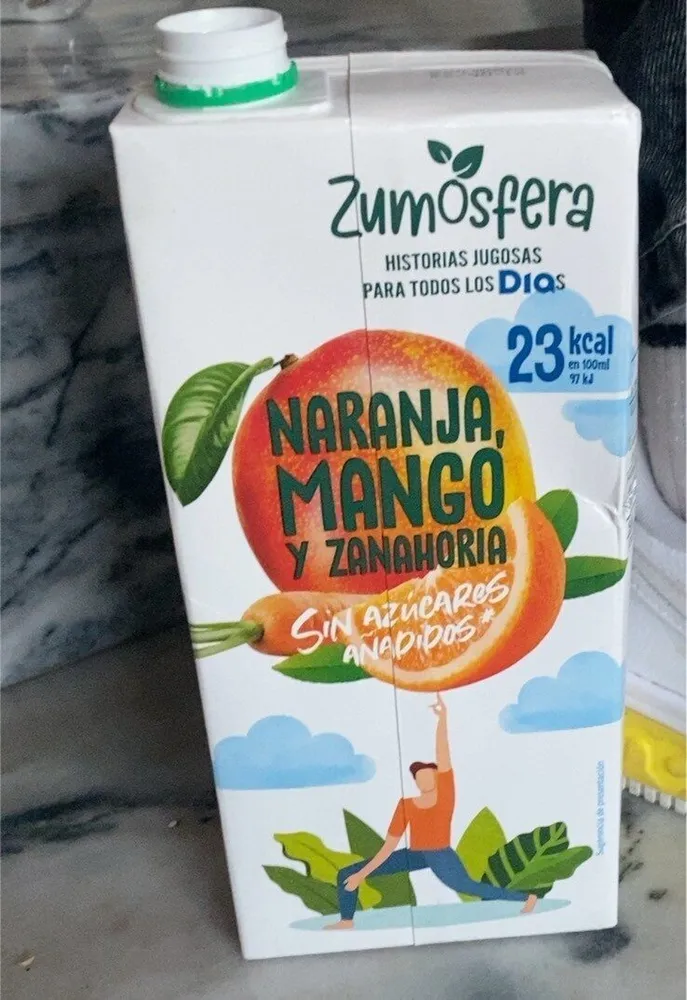 naranja ,mango y zanahoria