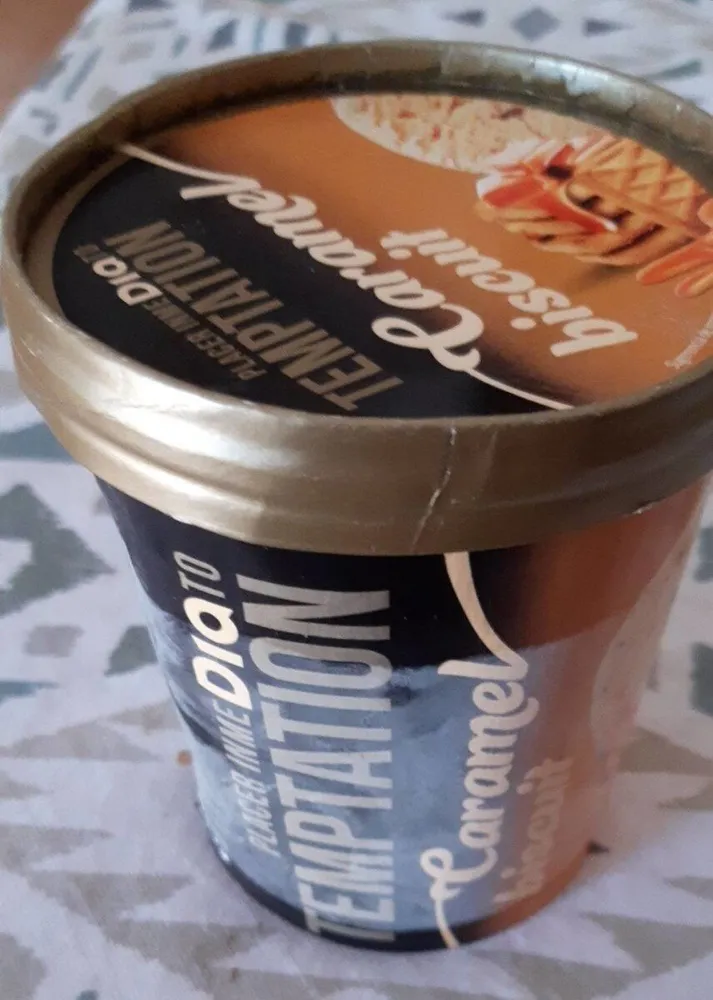 Helado de caramelo biscuit