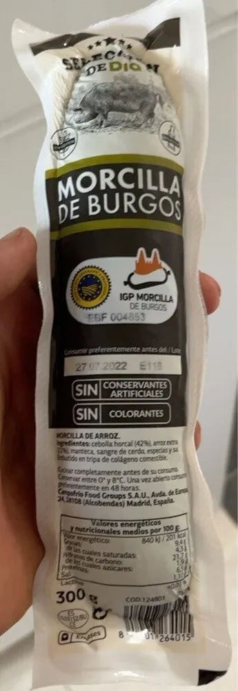 morcilla de buegos