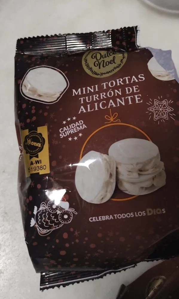 mini tortas turrón de alicante