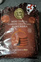 MINI TORTAS TURRÓN CHOCOLATE Y ALMENDRA