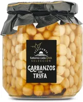 Garbanzos cocidos con trufa