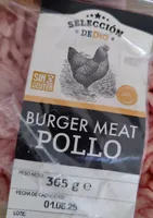 Burger meat pollo y pavo