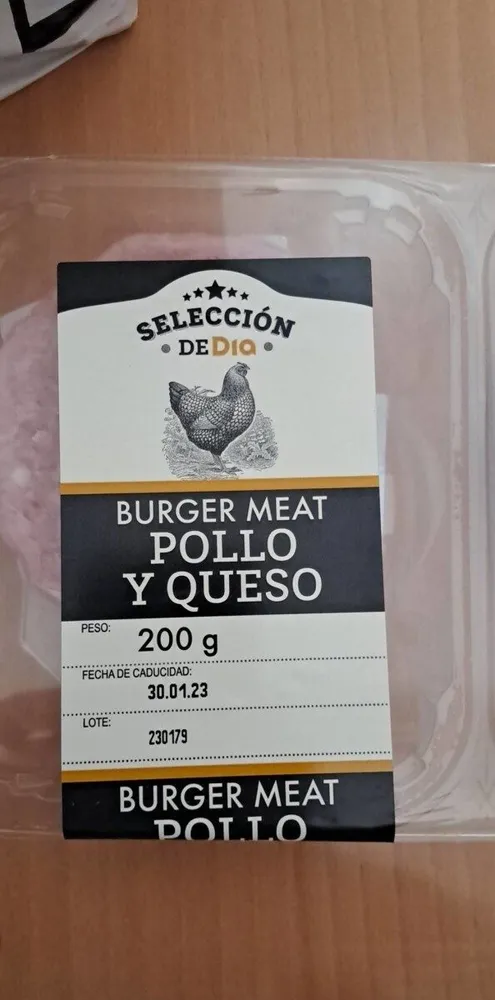 Burguer pollo y queso