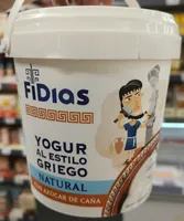 Yogur al estilo griego natural con azúcar de caña