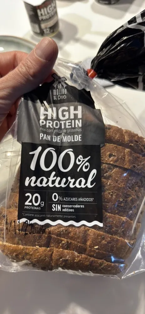 Pan de molde high protein