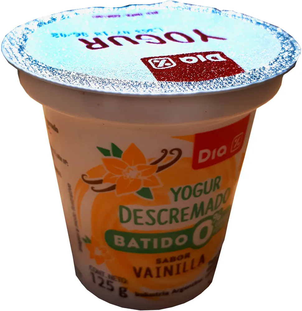 Yogur descremado batido - Vainilla