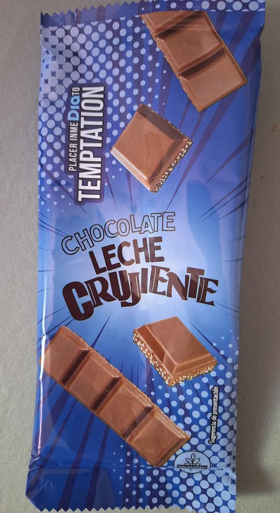 Chocolate leche crujiente