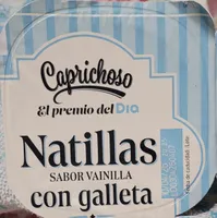 Natillas de Vainilla con galleta
