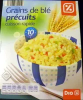 Grains de blé précuits