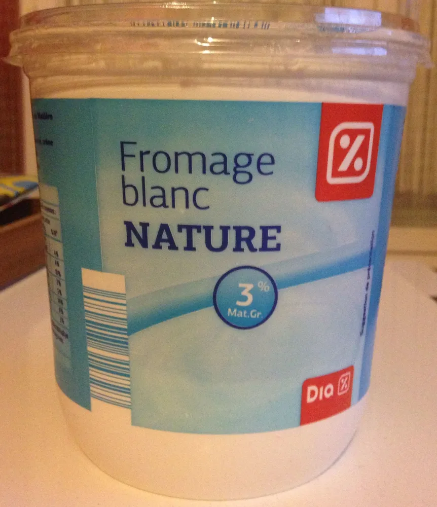 Fromage blanc nature (3% MG)