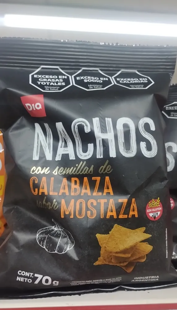 Nachos con Semillas de Calabaza Sabor Mostaza