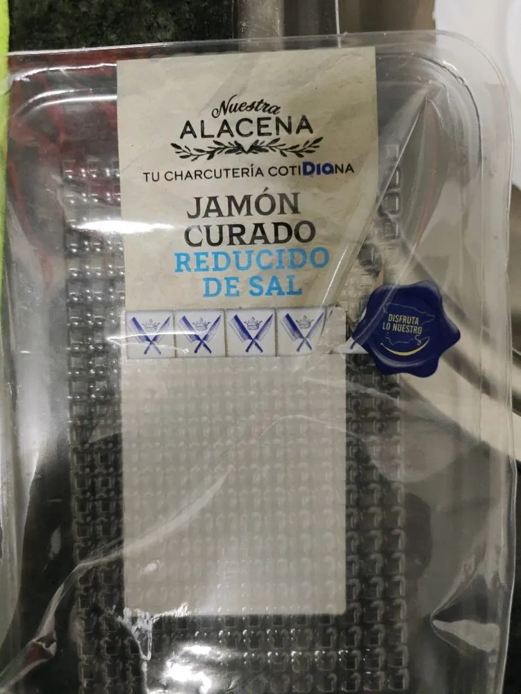 jamón curado reducido en sal día