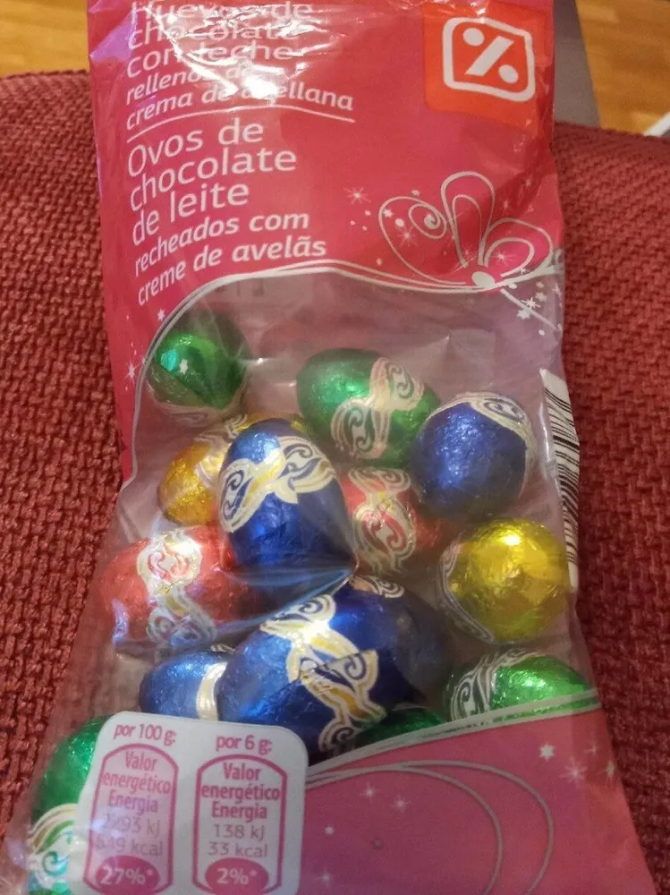 Huevos de chocolate con leche