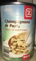 Champignons de Paris pieds et morceaux