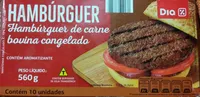 Hambúrguer de carne congelada