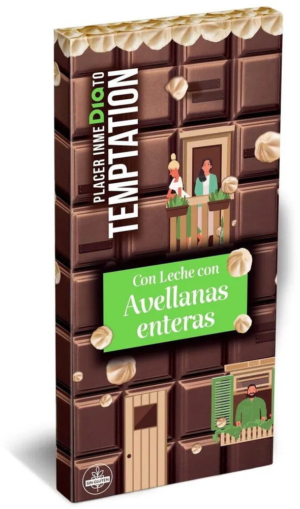 Chocolate con leche y avellanas