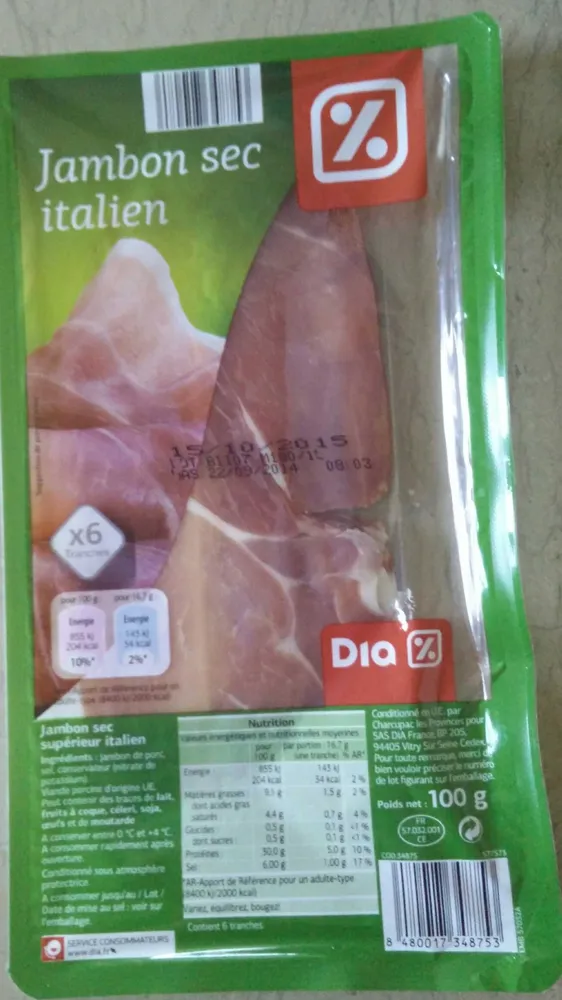Jambon sec italien