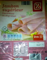 Jambon supérieur découenné et dégraissé
