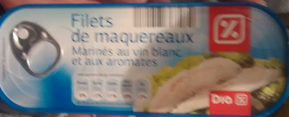 Filets de maquereaux (Marinés au vin blanc et aux aromates)