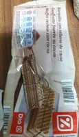 Barquillo con relleno de cacao