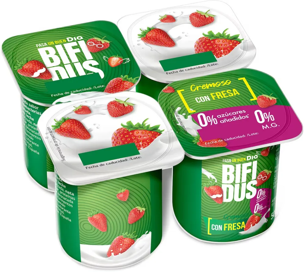 Bífidus cremoso con fresa 0%