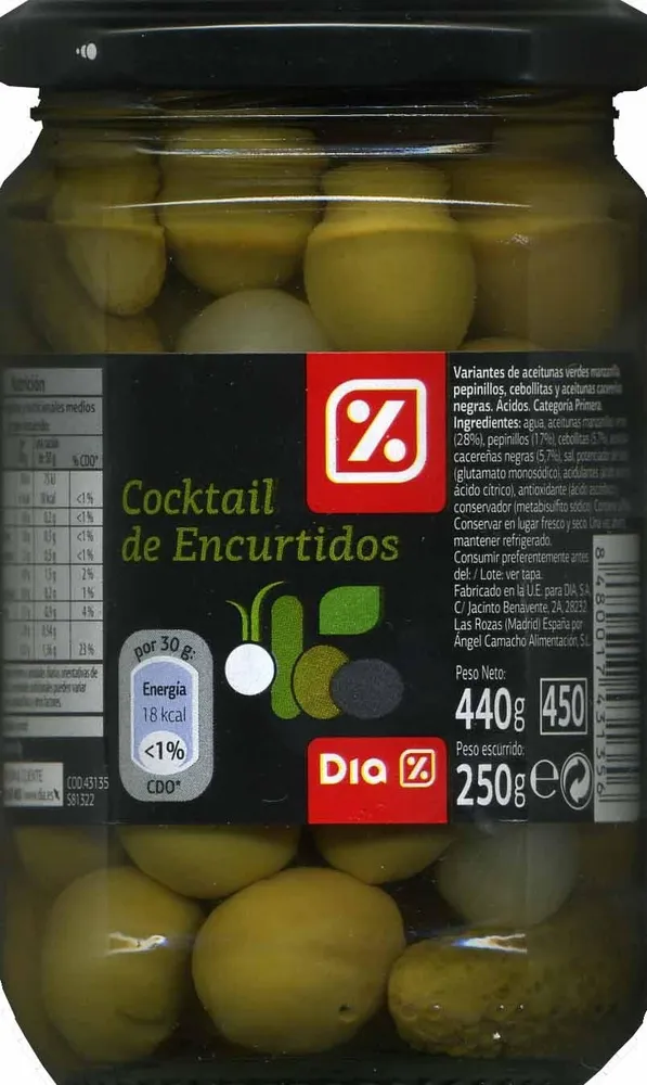 Surtido de encurtidos Dia