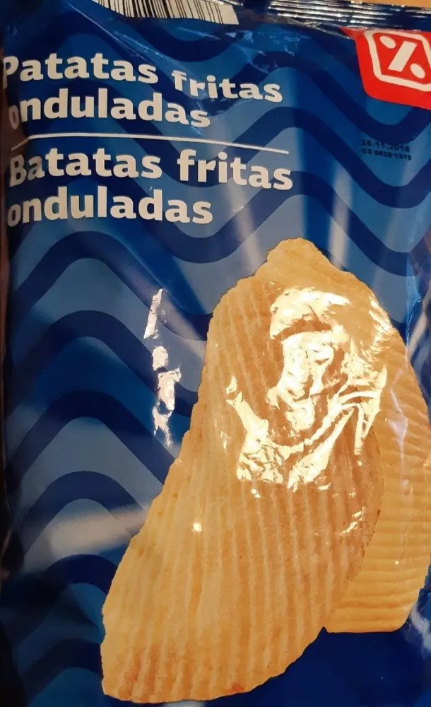 Batatas fritas onduladas