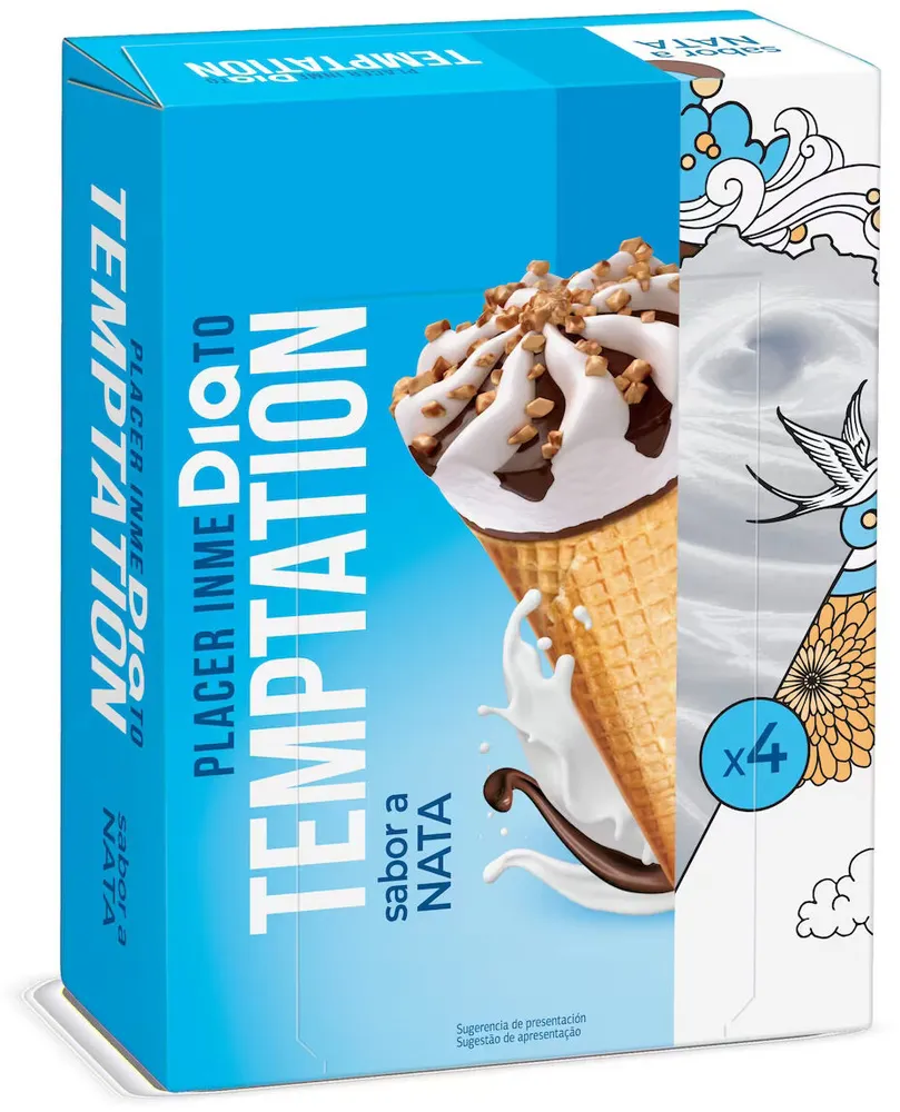 Conos sabor nata