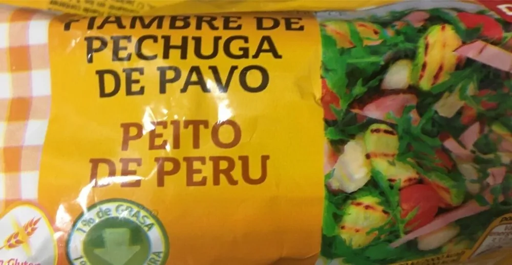 Fiambre de pechuga de pavo