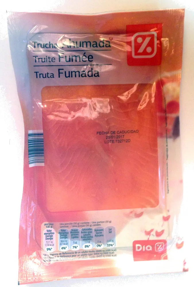 Trucha ahumada