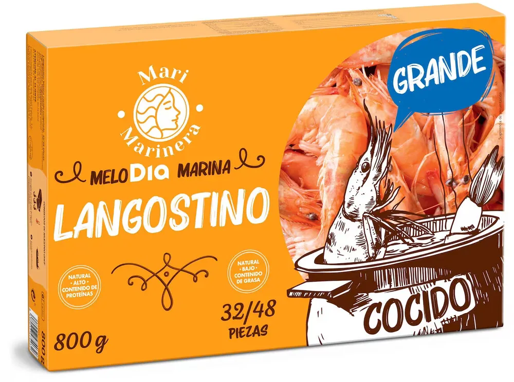 Langostino cocido grande
