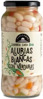 alubias blancas con verduras, vegacampo