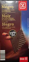 Chocolate Negro con pepitas de cacao caramelizadas