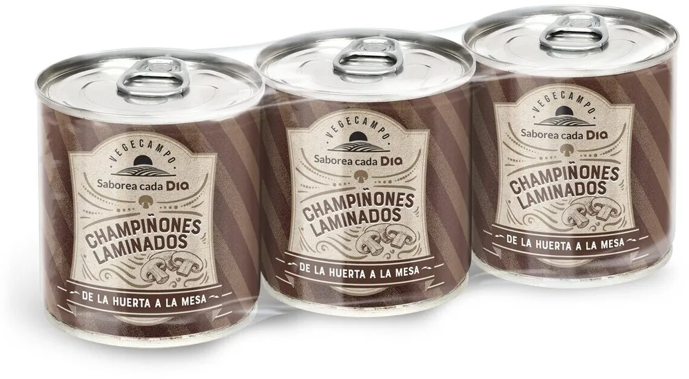 Champiñones laminados