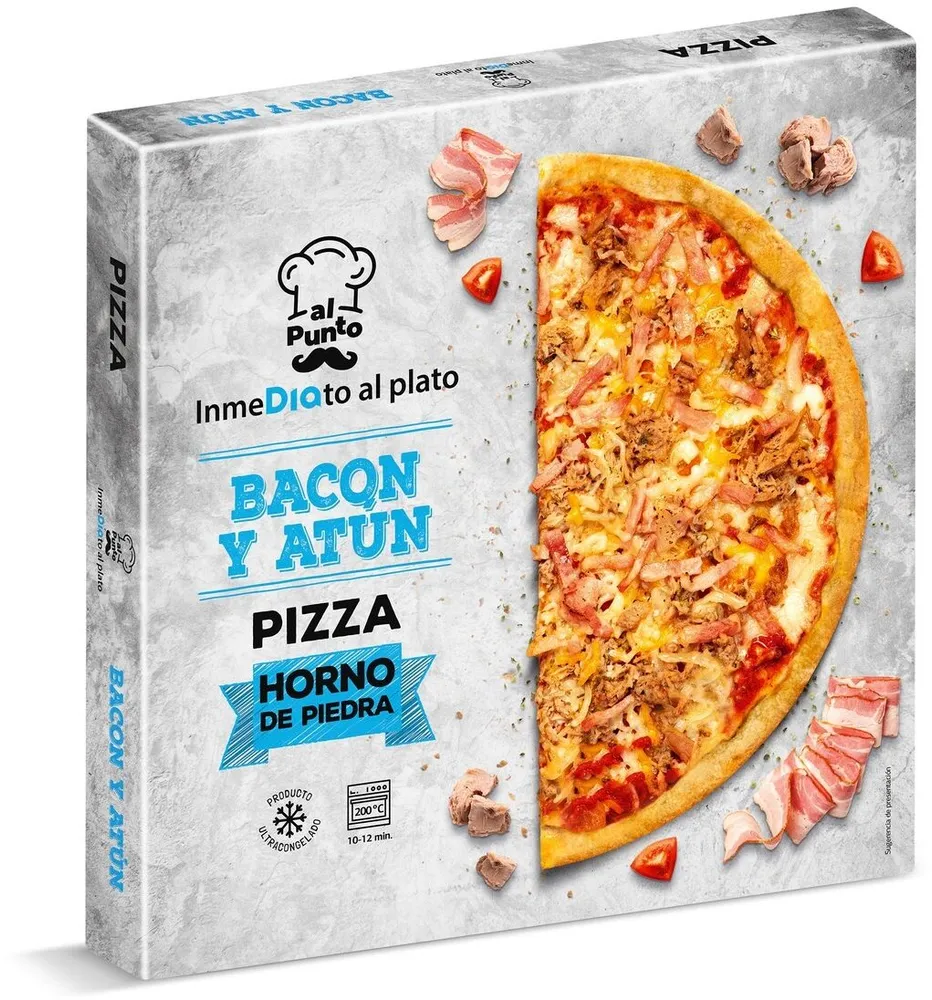 Pizza de atún y bacón