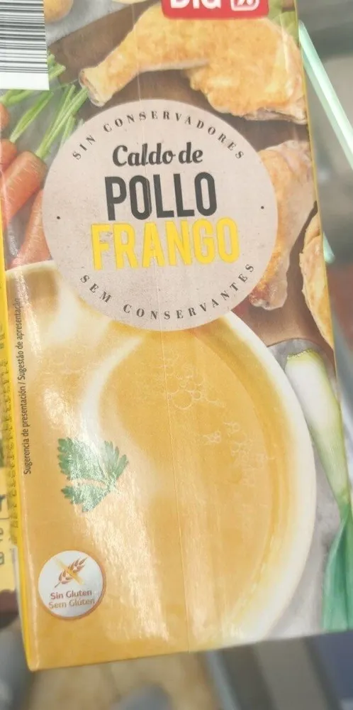 Caldo de pollo frango