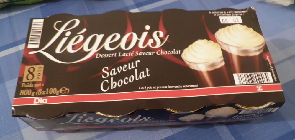 Liégeois Saveur Chocolat Dia